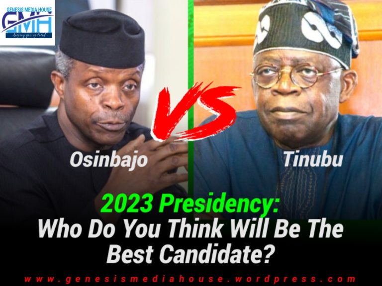 DEBATE! 2023 PRESIDENCY: Osinbajo Vs Tinubu, Who Do You Think Will Be The Best Candidate For The New Nigeria Rebirth?