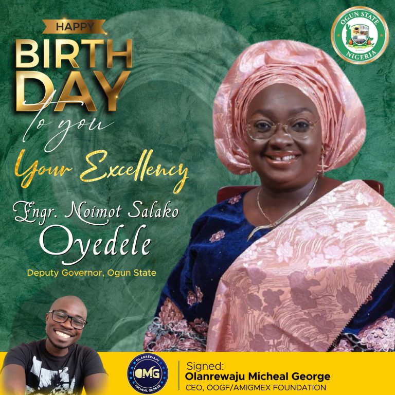 CONGRATULATIONS: OMG Sends Birthday Greetings To Ogun Deputy Governor