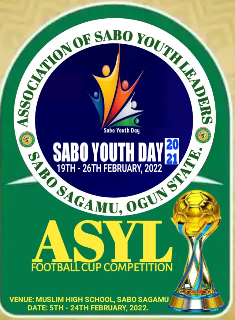 SAGAMU! FOOTBALL: Ex Nigeria Footballer To Attend Sabo Sagamu Youth Day 2021 Football Competition Kick Off Today, As Committee’s List Out Fixtures Of All Matches