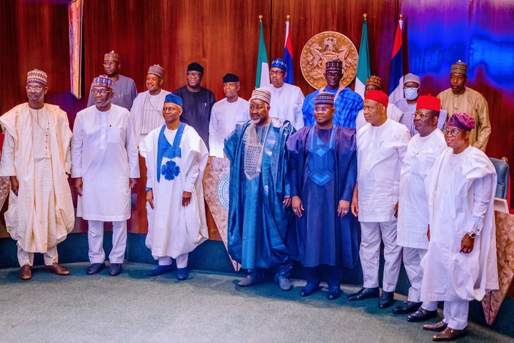 UNITY AT LAST! POLITICS: Buhari Unites APC Governors Ahead Of National Convention