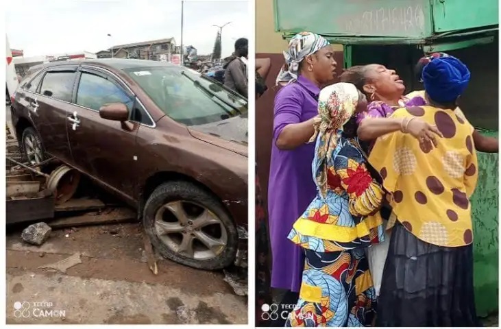 SO SAD: Mother in Tears As Drunk Yahoo Boy Kills Her Little Girl After Accident At Sango Junction In Ibadan