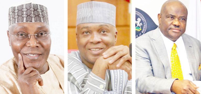 PDP PRESIDENTIAL PRIMARY: Atiku, Saraki, Wike Emerge As Top Three Aspirants