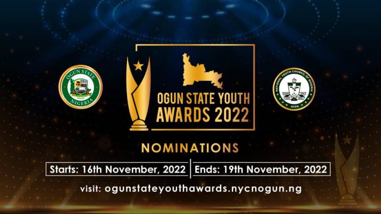 UPDATE: Ogun NYCN Rolls Out Nomination Categories, Calls For Nominations Of Dignitaries In The Ogun State Youth Awards 2022, As Nominations Closes On 19th November