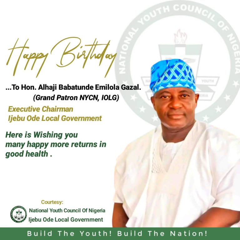 CELEBRATIONS: NYCN Ijebu-Ode LG Sends Birthday Messages To Council Chairman, Hon. Gazal