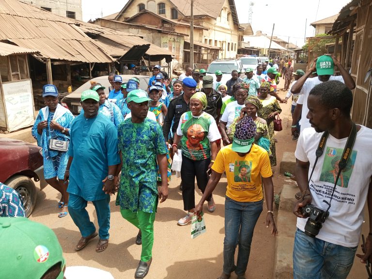 REMO 2023: MHR Ijaya Continues House To House Campain In Sagamu Local Government