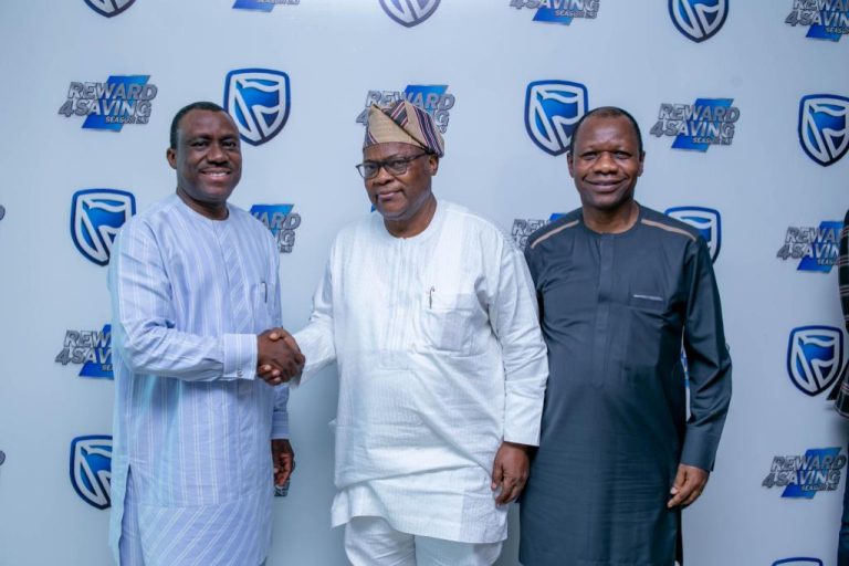 RE-OPENING OF COMMERCIAL BANKS IN SAGAMU: Akarigbo Representatives Meets Stanbic-IBTC Bank Managements In Lagos, After Successful Meetings With Access, Sterling, Zenith & Wema Bank Managements