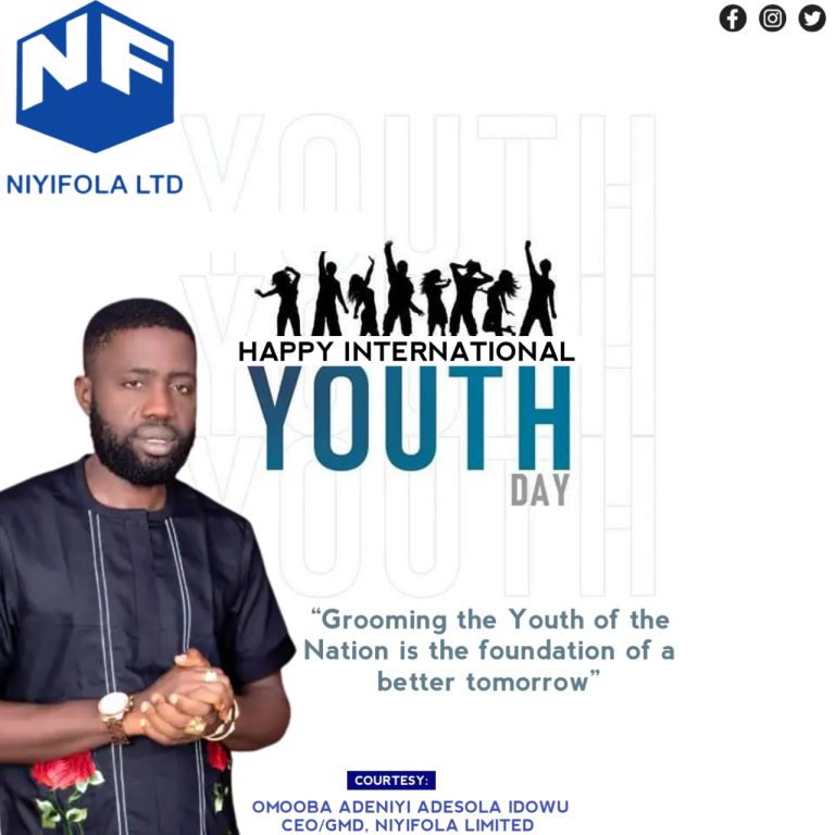 INTERNATIONAL YOUTH DAY 2023: Niyifola Commemorate With Youths, Calls For Youth Contributions Towards A Better Society