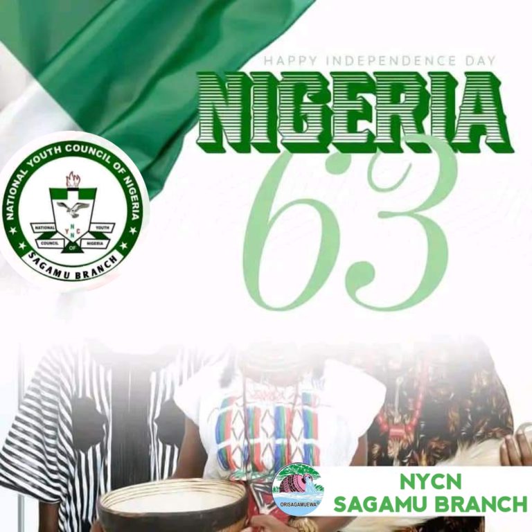 INDEPENDENCE DAY ANNIVERSARY: NYCN Sagamu Branch Celebrates Nigeria @ 63, Charged Sagamu Youth’s To Shun Cultism, Violence, Turbulence And All Other Negative Acts