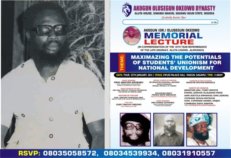 SAGAMU: Akogun Olusegun Okeowo’s Children Set To Organise Memorial Lecture, To Mark 10 Years Remembrance Of The Late Aluta Legend