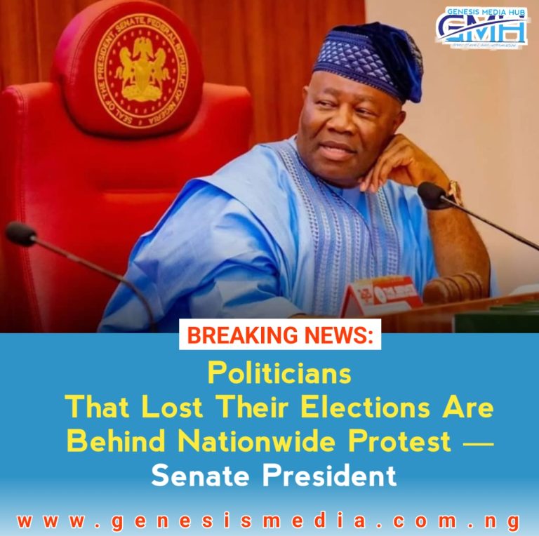 Politicians That Lost Their Elections Are Behind Nationwide Protest — Senate President 