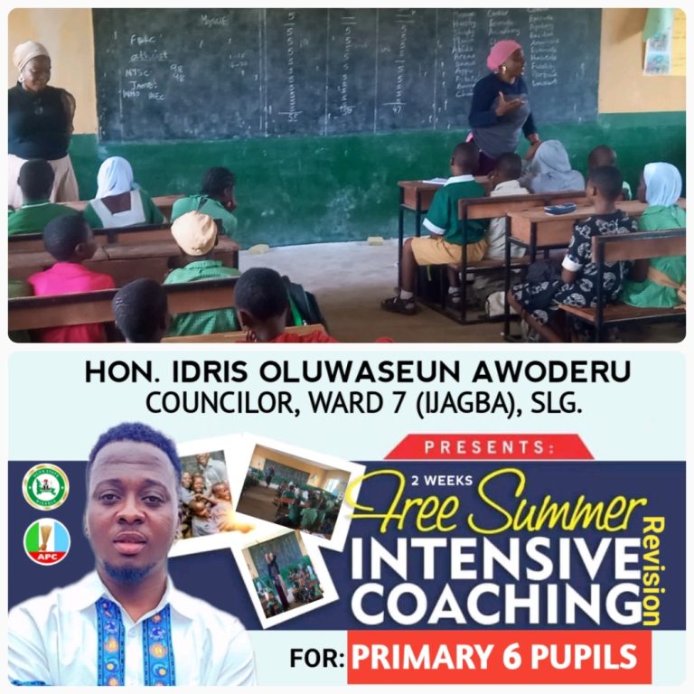 Ogun LG Legislator, Idris Awoderu, Begins Intensive Revision Coaching, Provisions Of School Uniforms, And Others, For Primary School Pupils In Ijagba