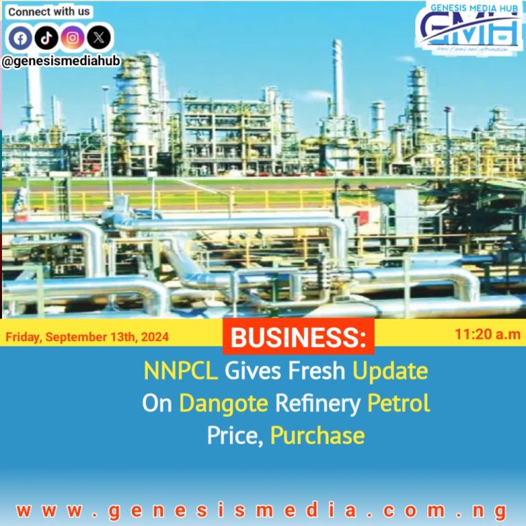 NNPCL Gives Fresh Update On Dangote Refinery Petrol Price, Purchase