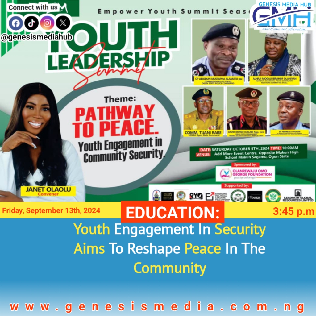 Youth Engagement In Security Aims To Reshape Peace In The Community ...