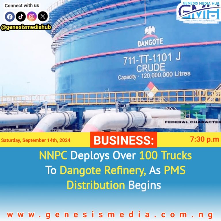 NNPC Deploys Over 100 Trucks To Dangote Refinery, As PMS Distribution Begins