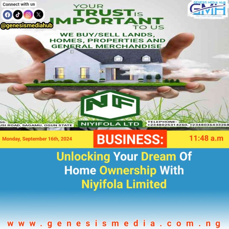 Unlocking Your Dream Of Home Ownership With Niyifola Limited