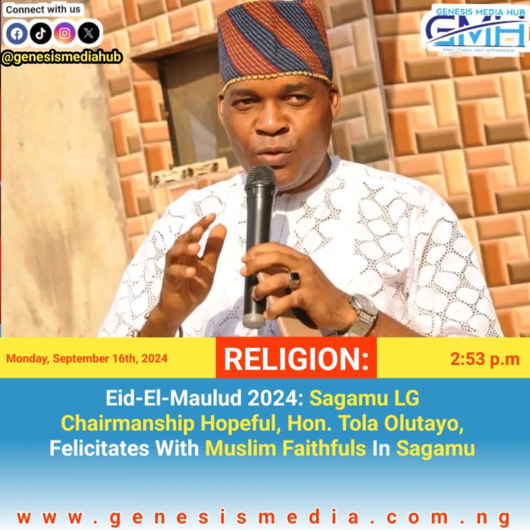 Eid-El-Maulud 2024: Sagamu LG Chairmanship Hopeful, Hon. Tola Olutayo, Felicitates With Muslim Faithfuls In Sagamu