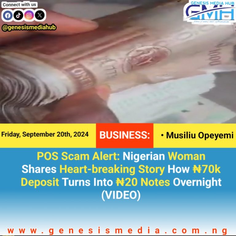 POS Scam Alert – Nigerian Woman Shares Heart-breaking Story How ₦70k Deposit Turns Into ₦20 Notes Overnight (VIDEO