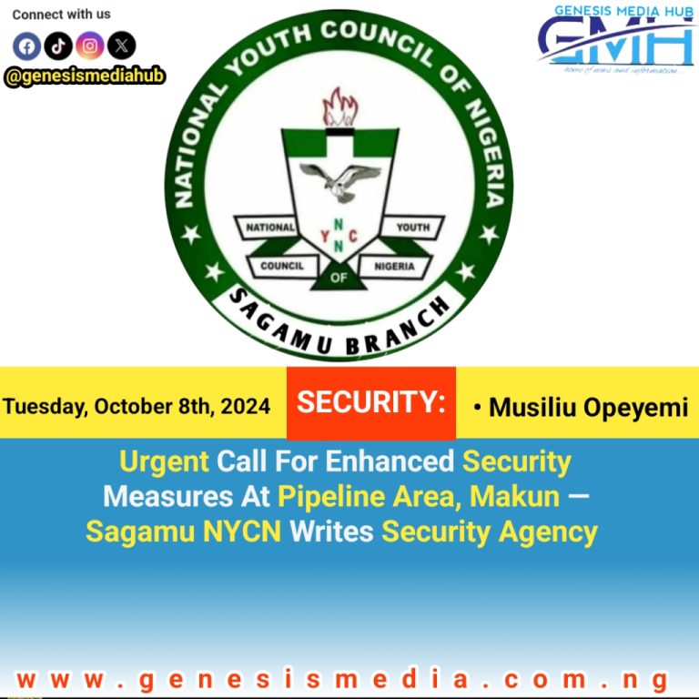 Urgent Call For Enhanced Security Measures At Pipeline Area, Makun — Sagamu NYCN Writes Security Agency