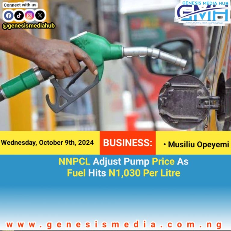 NNPCL Adjust Pump Price As Fuel Hits N1,030 Per Litre